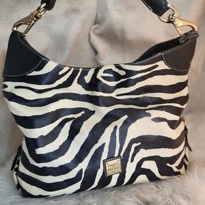 Authentic leather zebra Dooney & Bourke purse handbag